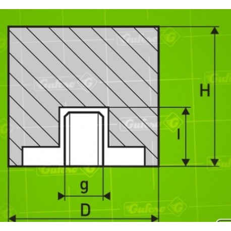 Silentblok E - D100 - H45 - M12