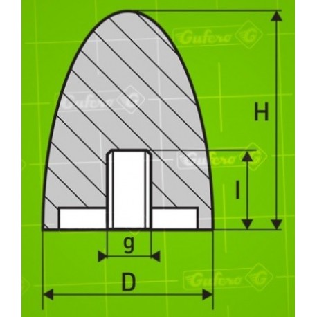 Silentblok FF - D20 - H24 - M6