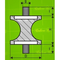 Silentblok TPA - D55-d44-H45 - M8/23mm