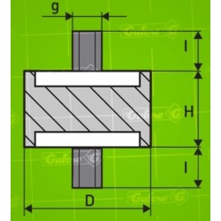 Silentblok S - 128.12 - A 40x28-M10/23(22)